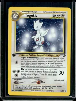 2000 Pokemon Neo Genesis 1st Edition Togetic Holo #16/111 - Image 1