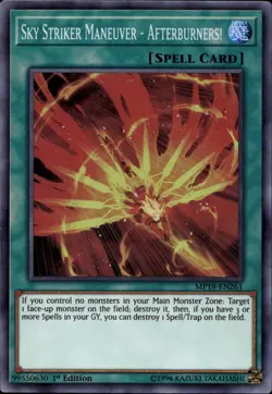 Sky Striker Maneuver - Afterburners! NA 1st Super Rare MP19-EN261 Yu-Gi-Oh! - Image 1