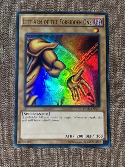 Yugioh Left Arm Of The Forbidden One YGLD-ENA21 ULTRA RARE 1996 Lightly Played - Image 1