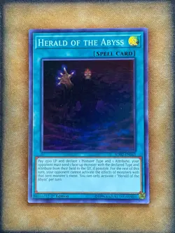 Yugioh Herald of the Abyss SOFU-EN063 Super Rare 1st Ed NM - Image 1