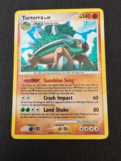 Torterra LV.47 - Pokemon - 11/100 - Diamond & Pearl Stormfront Holo Rare LP - Image 1