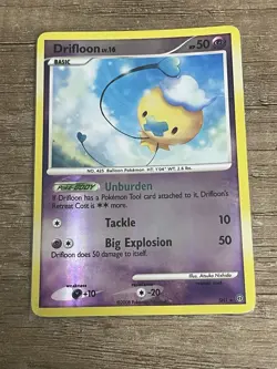 Pokemon TCG Drifloon SH1 Stormfront Reverse Holo Shiny Secret Rare - Image 2