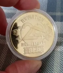 RARE One Piece Anime Sabo Gold Plate Berry Coin In Case USA SELLER - Image 4