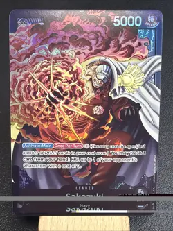 Sakazuki ST06-001 L Starter Deck: Absolute Justice Foil English One Piece CCG R - Image 1