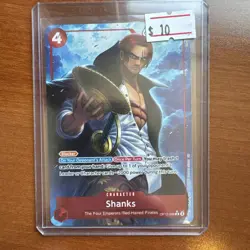 One Piece TCG Shanks Alt Art Foil Rare Legacy Of The Master OP12-008 NM - Image 1