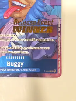 Buggy P-084 Release Event Winner Promo One Piece English NM - Image 4