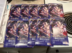 One Piece TCG The Azure Sea’s Seven OP-14 Sleeved Booster Pack Lot Of 10 Sealed - Image 1