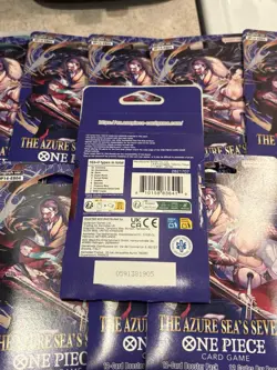 One Piece TCG The Azure Sea’s Seven OP-14 Sleeved Booster Pack Lot Of 10 Sealed - Image 3