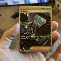Pokemon TCG Giacomo S&V Paldea Evolved Card 267/193 Special Illustration Rare NM - Image 1