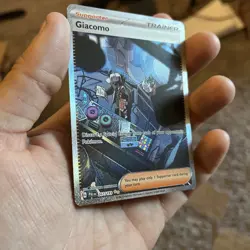 Pokemon TCG Giacomo S&V Paldea Evolved Card 267/193 Special Illustration Rare NM - Image 4