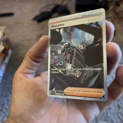 Pokemon TCG Giacomo S&V Paldea Evolved Card 267/193 Special Illustration Rare NM - Image 5