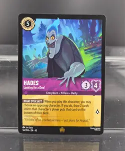 Disney Lorcana Hades - Looking for a Deal 56/204 Whispers in the Well Legend MP - Image 1