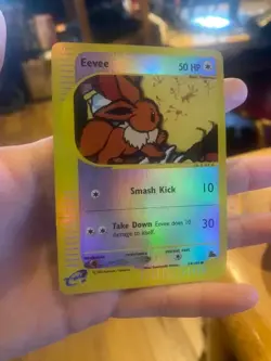 2003 Pokemon Skyridge 54/144 - Eevee - Reverse Holo - LP - Image 5