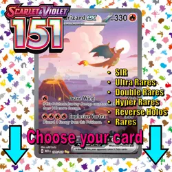 Pokemon Scarlet & Violet 151: Choose Your Card! Holo/Reverse Holo EX Cards NM - Image 1