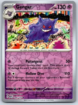 Gengar - Reverse Holo Scarlet Violet 151 094/165 Tomokazu Komiya Pokemon Card NM - Image 1