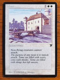 Magic MTG Rare Moat from Legends - Image 1