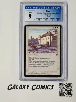 Moat ~ Legends ~ CGC 9.0 ~ MtG ~ Magic the Gathering - Image 1