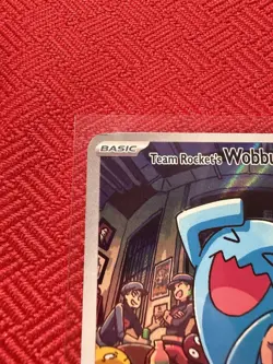 Pokemon TCG Team Rocket's Wobbuffet SVP 203 Pokemon Center Exclusive Promo - NM - Image 5