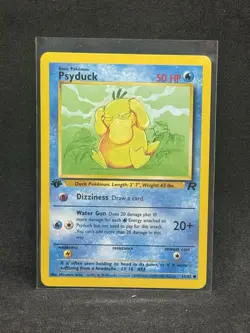 Psyduck 1st Edition 65/82 Team Rocket Pokemon TCG - Image 1
