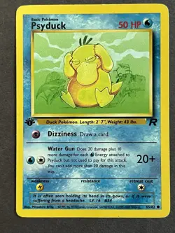 Pokemon TCG Psyduck 65/82 Team Rocket-1st Edition Regular - Image 1