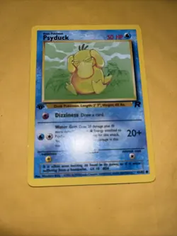 Pokemon TCG 1999-2000 Psyduck 65/82 Team Rocket 1st Edition WotC LP - Image 1