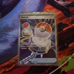 Switch 123/094 Full Art Trainer Holo Phantasmal Flames Pokemon Card TCG - Image 1