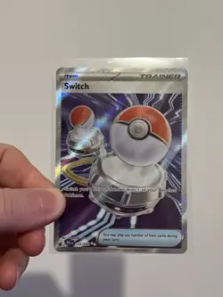 Switch 123/094 Full Art Trainer Holo Phantasmal Flames Pokemon Card TCG - Image 1