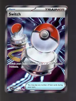 2025 POKEMON TCG PHANTASMAL FLAMES 123/094 SWITCH FULL ART TRAINER HOLO - Image 1