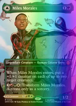 MTG Magic the Gathering Miles Morales (234/314) Marvel's Spider-Man NM FOIL - Image 1
