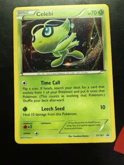 Celebi XY187 Holo 2017 Black Star Promo Pokemon Trading Card Game MP - Image 1
