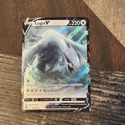 Pokemon English TCG Card Silver Tempest Lugia V 138/195 Holo NM - Image 1
