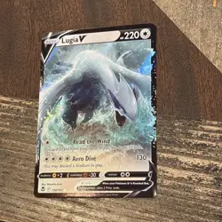 Pokemon English TCG Card Silver Tempest Lugia V 138/195 Holo NM - Image 2