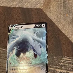 Pokemon English TCG Card Silver Tempest Lugia V 138/195 Holo NM - Image 3