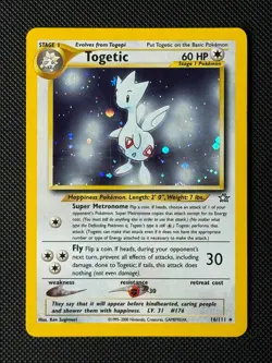 Pokemon Cards Togetic 16/111 Neo Genesis Holo Rare NM - Image 1