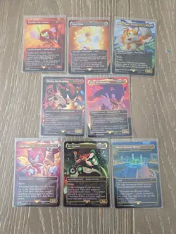 Magic Secret Lair - Sonic Friends And Foes Foil Set - OPENED with bonus card - Image 1