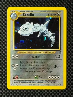 Pokemon Cards Steelix 15/111 Neo Genesis Holo Rare NM - Image 1