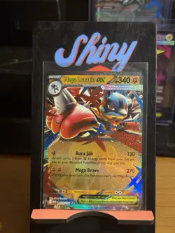 Pokemon TCG Mega Lucario EX Holo Double Rare Card 077/132 Mega Evolution - Image 1