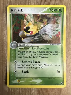 Ninjask 13/107 Deoxys Holo Rare Pokemon Card 2005 NM/VLP - Image 1