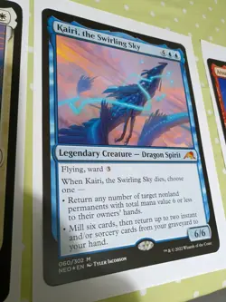 4x MTG Oversized Jumbo Cards Dragon Set Kura, Ao, Kairi, Atsushi Magic The Gathe - Image 1