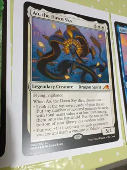 4x MTG Oversized Jumbo Cards Dragon Set Kura, Ao, Kairi, Atsushi Magic The Gathe - Image 4