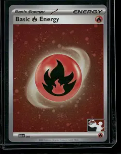 Prize Pack Series Cards #002 Basic Fire Energy ( Cosmos Holo) - Image 1