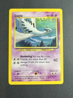 Pokemon TCG Lugia Neo Revelation 20/64 Rare Regular 90HP Card 2000 - Image 1
