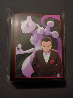 Pokemon TCG | Giovanni & Mewtwo Card Sleeves (65ct) - Image 1