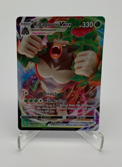 Pokemon Trading Card Game TCG Rebel Clash Rillaboom Vmax 018/192 - Image 1