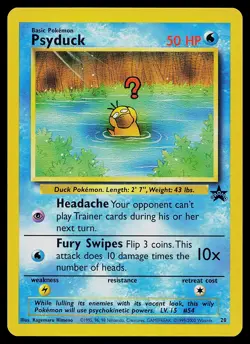 Pokemon Card - Psyduck WOTC Black Star Promo 20 - Image 1