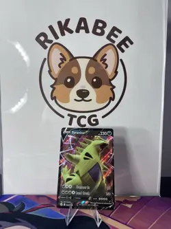 Pokemon TCG Tyranitar v Fusion Strike Holo Ultra Rare Card 158/264 - Image 1