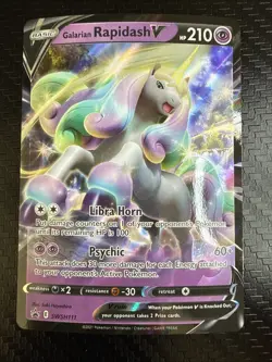 Galarian Rapidash V SWSH111 SWSH: Sword & Shield Promo Cards Holo - Image 1