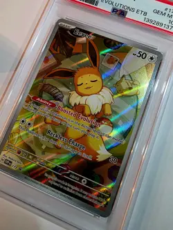 2025 Pokemon SVP EN-SV 🐹 Black Star ETB Promo 🐹 173 Eevee 🐹 PSA 10!! 💎 - Image 2