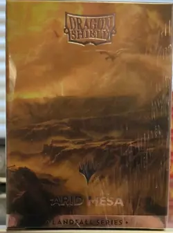 Dragon Shield Magic The Gathering Landfall Series Arid Mesa Card Sleeves 100ct - Image 1