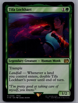 Tifa Lockhart 0206 R Non-Foil Final Fantasy Magic the Gathering MTG English Card - Image 1